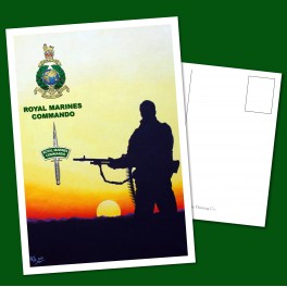 Royal Marines Commando Post Card Royal Marines Commando Post Card