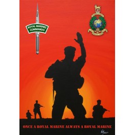 Once a Marine Military Canvas Print Once a Marine Military Canvas Print